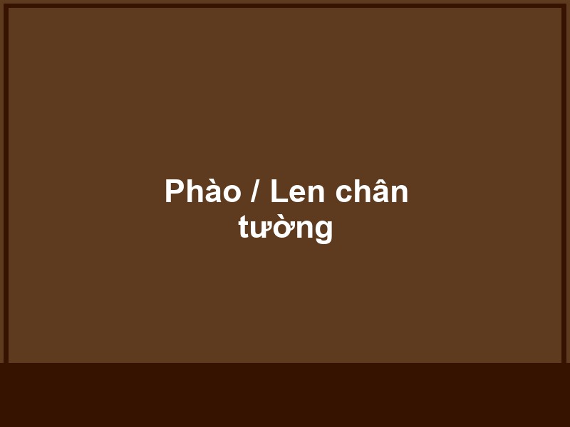 Phào / Len chân tường - Vinh Quang Home