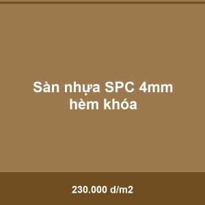 Sàn nhựa SPC 4mm hèm khóa - Vinh Quang Home