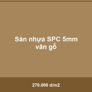 Sàn nhựa SPC 5mm vân gỗ - Vinh Quang Home