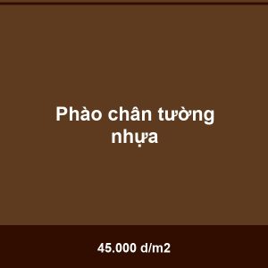 Phào chân tường nhựa - Vinh Quang Home