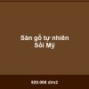 Sàn gỗ tự nhiên Sồi Mỹ - Vinh Quang Home